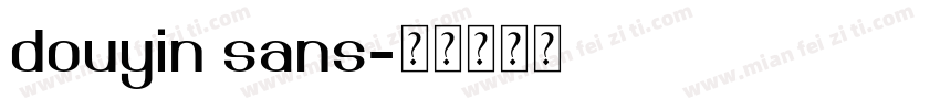 douyin sans字体转换